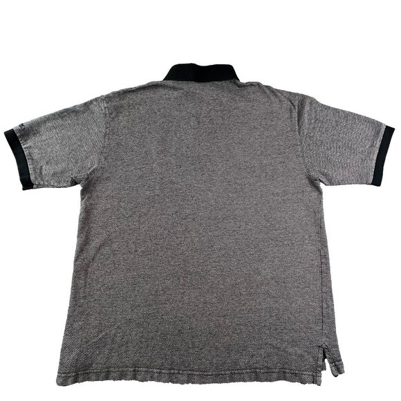 VTG Disneyland Resort Golf Ringer Polo Shirt Men Large Brown Herringbone Mickey - Picture 2 of 12